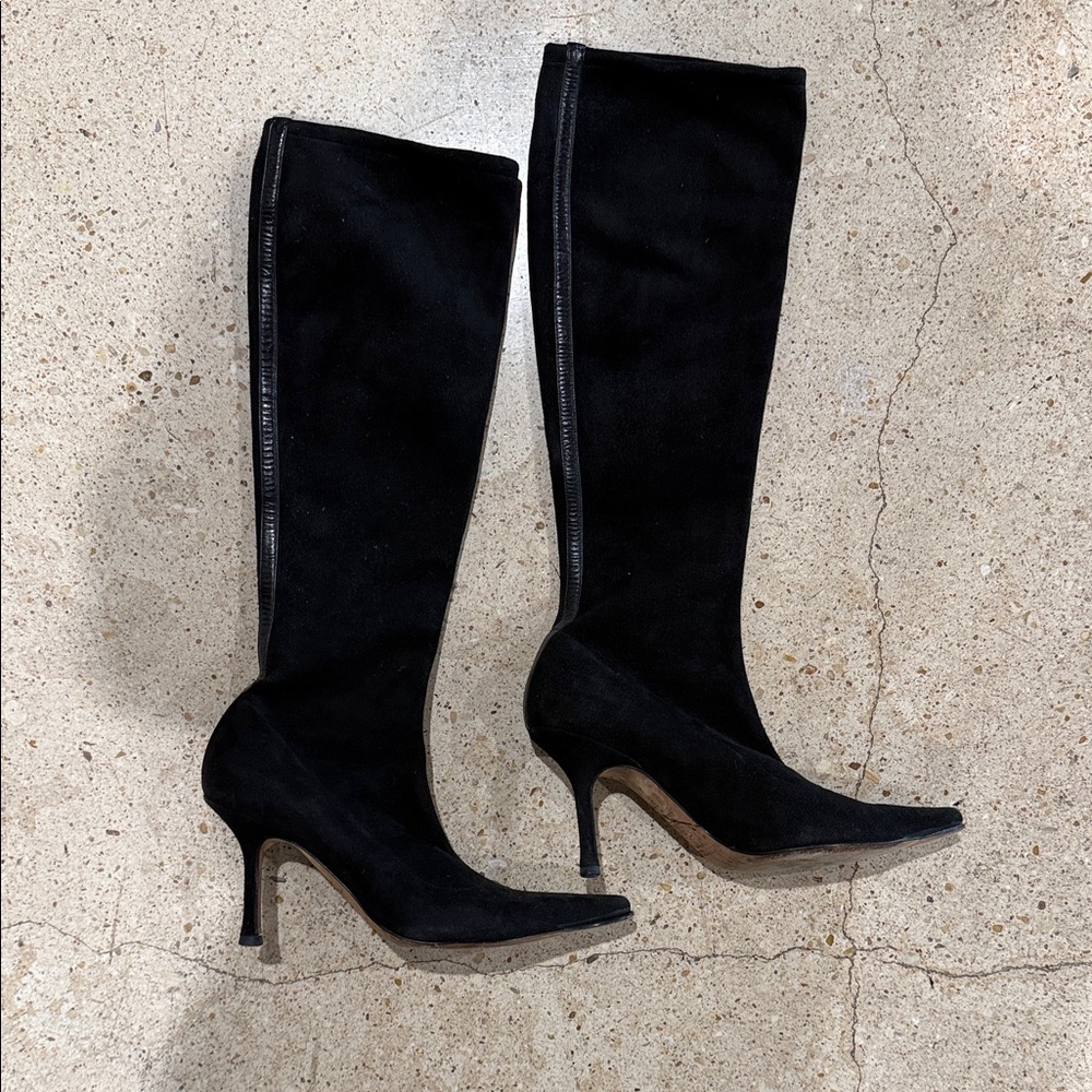 Jimmy Choo Black Heeled Boots